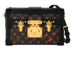 Petite Malle, Canvas/Leather, Monogram, DU0125, DB/S, 2*
